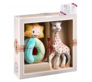Zestaw upominkowy Żyrafa Sophie la girafe z miękką grzechotką