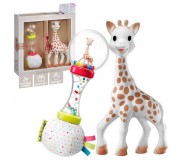 Zestaw upominkowy Żyrafa Sophie la girafe z grzechotką marakas
