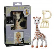 Zestaw Żyrafa Sophie i gryzak w kolorze kości słoniowej Vulli