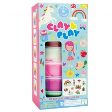 Zestaw z gliną Floss&Rock - Clay&Play Tęczowe Wróżki