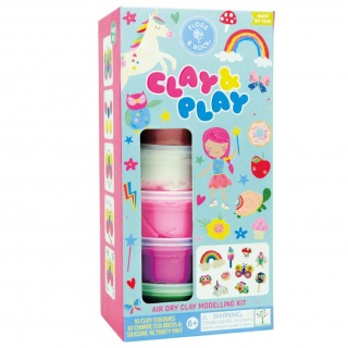 Zestaw z gliną Floss&Rock - Clay&Play Tęczowe Wróżki