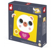 Magnetyczna układanka Janod - Emocje Miś 2+