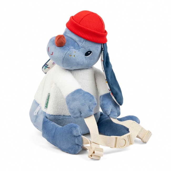 Miękki plecak przytulanka Lilliputiens - Piesek Jules 12 m+