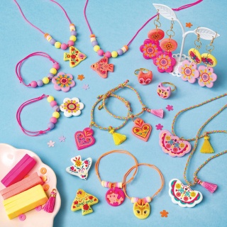 Zestaw kreatywny do tworzenia biżuterii dla przyjaciółek Janod - Klejnoty przyjaźni 8+