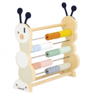 Drewniane liczydło Gąsienica Janod - Sweet Cocoon 18m+