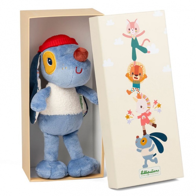 Przytulanka w ozdobnym pudełku Lilliputiens - Piesek Jules 3 m+