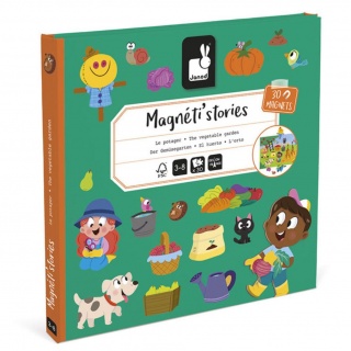 Magnetyczna układanka Magneti'stories Janod - W ogródku