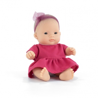 Lalka dziewczynka Miniland Baby Doll My Friends & Me - Azjatka 21 cm