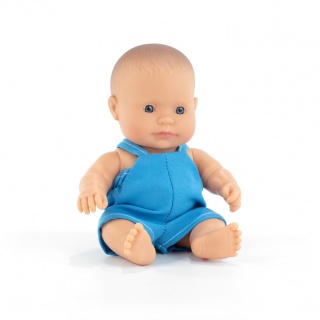 Lalka chłopiec Miniland Baby Doll My Friends & Me - Europejczyk 21 cm