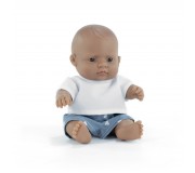 Lalka chłopiec Miniland Baby Doll My Friends & Me - Latynos 21 cm