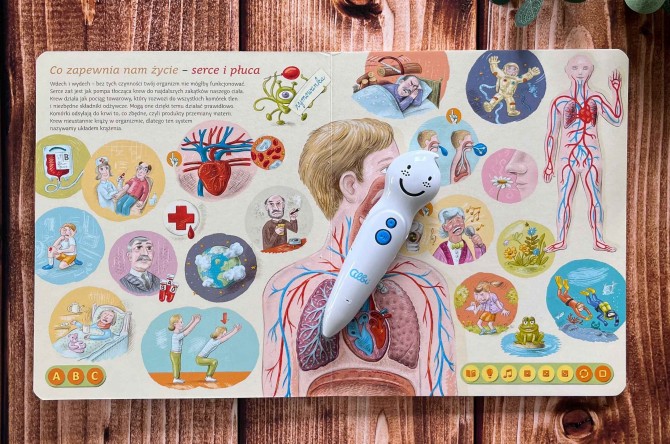 Czytaj z Albikiem Zestaw książka Ciało człowieka + Pióro Albik