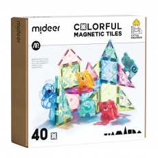 Klocki magnetyczne mideer - Zwierzęta 40 el.
