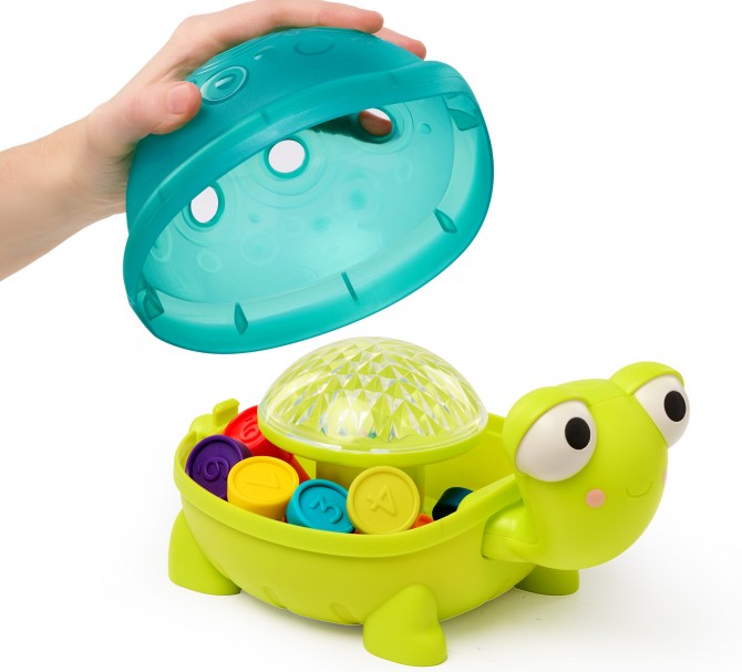 Interaktywny żółw edukacyjny - do nauki liczenia i kolorów B. Toys - Teaching Turtle Zielony