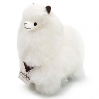 Puszysta maskotka Alpaka Inkari Naturals - Ivory White 23 cm