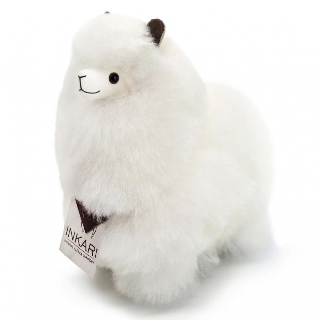 Puszysta maskotka Alpaka Inkari Naturals - Ivory White 23 cm