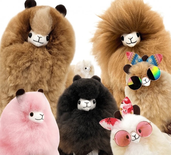 Puszysta maskotka z wełny Alpaka Inkari