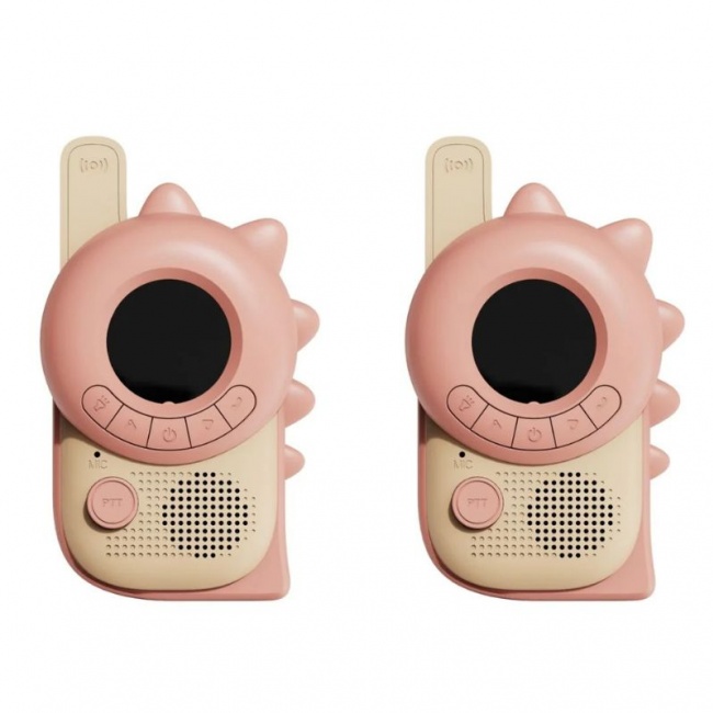 Walkie Talkie dla dzieci The Zoofamily - Dinozaur różowy