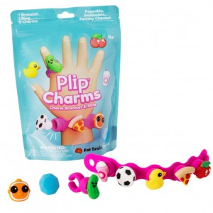 Zestaw biżuterii Plip Charms Fat Brain Toys - Różowy