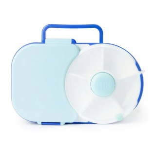 Śniadaniówka dla dzieci Lunchbox Snack Spinner 2w1 Gobe - Blueberry Blue