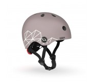 OUTLET Kask dla dzieci SCOOTANDRIDE XXS-S 1-5 lat - Brown Lines