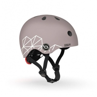 OUTLET Kask dla dzieci SCOOTANDRIDE XXS-S 1-5 lat - Brown Lines