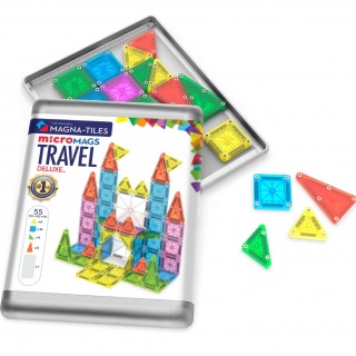 Klocki magnetyczne MAGNA-TILES - microMAGS Travel XL 55 el.