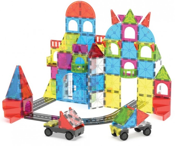 Klocki magnetyczne Magna-tiles do stworzenia miasteczka