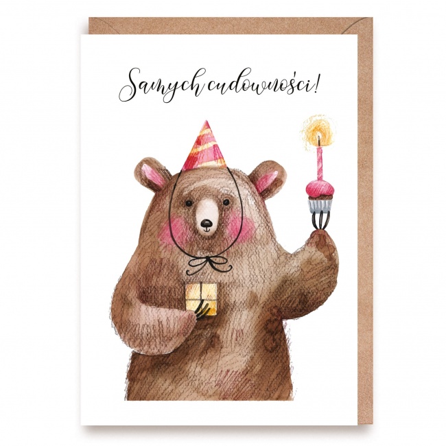 Kartka urodzinowa Cardie - Samych cudowności!