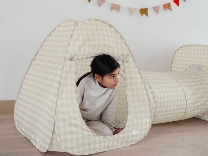Składany namiot dla dzieci z tunelem