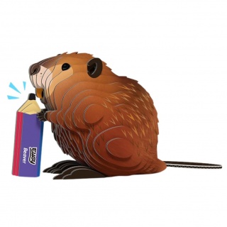 Eko Układanka 3D Eugy - Bóbr