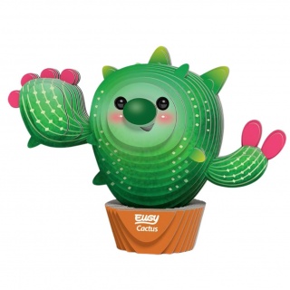 Eko Układanka 3D Eugy - Kwitnący Kaktus