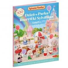 Książka z naklejkami "Dzień w parku rozrywki Sylvanian" Wydawnictwo Harperkids
