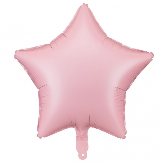 Balon foliowy Party Deco - Gwiazdka różowy 48 cm