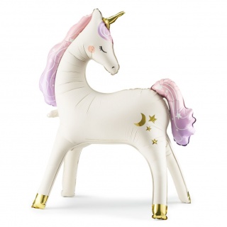 Stojący balon foliowy Party Deco - Jednorożec 95 x 86 cm