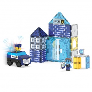 Klocki magnetyczne MAGNA-TILES - Police Station 35 el.