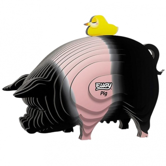 Eko Układanka 3D Eugy - Świnka