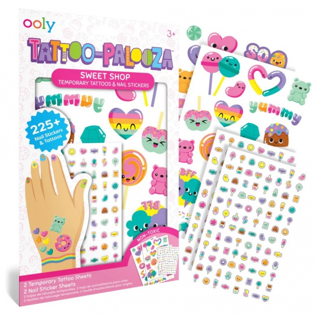 Zmywalne tatuaże i naklejki na paznokcie Ooly - Słodki Sklep