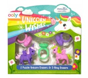 Pachnące gumki do ścierania i składania Ooly - Jednorożce