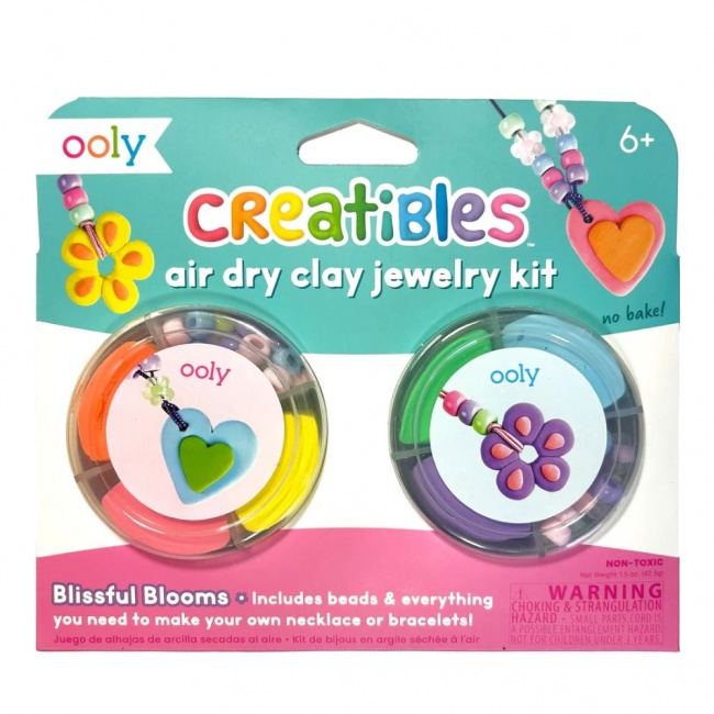Zestaw do tworzenia biżuterii z samoutwardzalnej pianki Ooly - Radosne Kwiaty