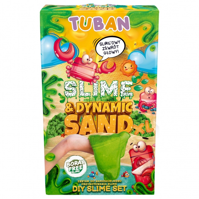 Zestaw DIY TUBAN - Slime & Dynamic sand XL