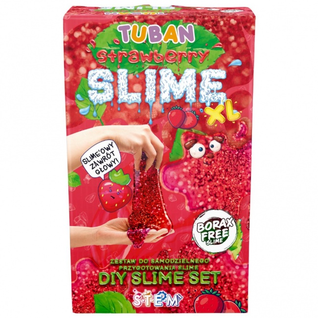Zestaw DIY TUBAN - Slime Truskawka XL