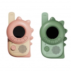 Walkie Talkie dla dzieci The Zoofamily - Dinozaur różowy i zielony