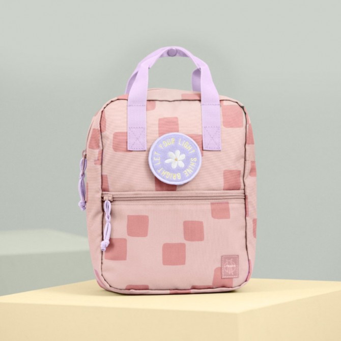 Plecak mini kwadratowy Pattern Party Lassig - Rose