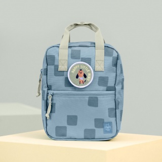 Plecak mini kwadratowy Lassig Pattern Party - Blue