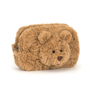 Pluszowy piórnik, kosmetyczka Jellycat - Miś Bartłomiej 19 cm