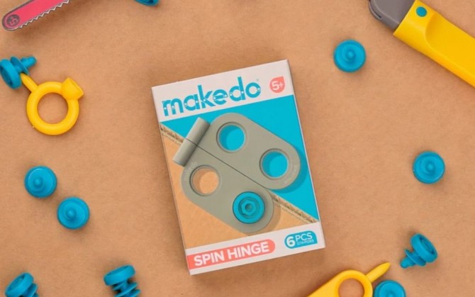 Zestaw zawiasów Spin-Hinge ruchome konstrukcje 360 stopni Makedo 6 szt.