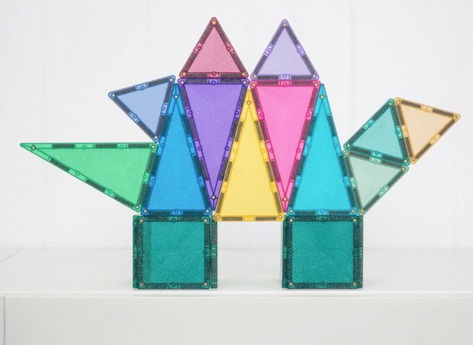 Klocki magnetyczne Connetix - Glitter Castle Pack 48 el.