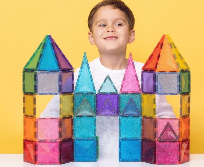 Klocki magnetyczne z brokatem Connetix