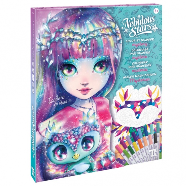 Kreatywna kolorowanka z flamastrami Nebulous Stars - Mystery 7+