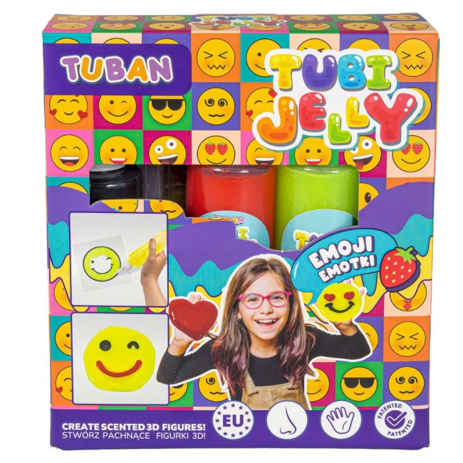 Zestaw Tubi Jelly TUBAN 3 kolory - Emotki